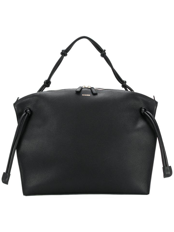 Jil Sander Zipped Shoulder Bag - Black