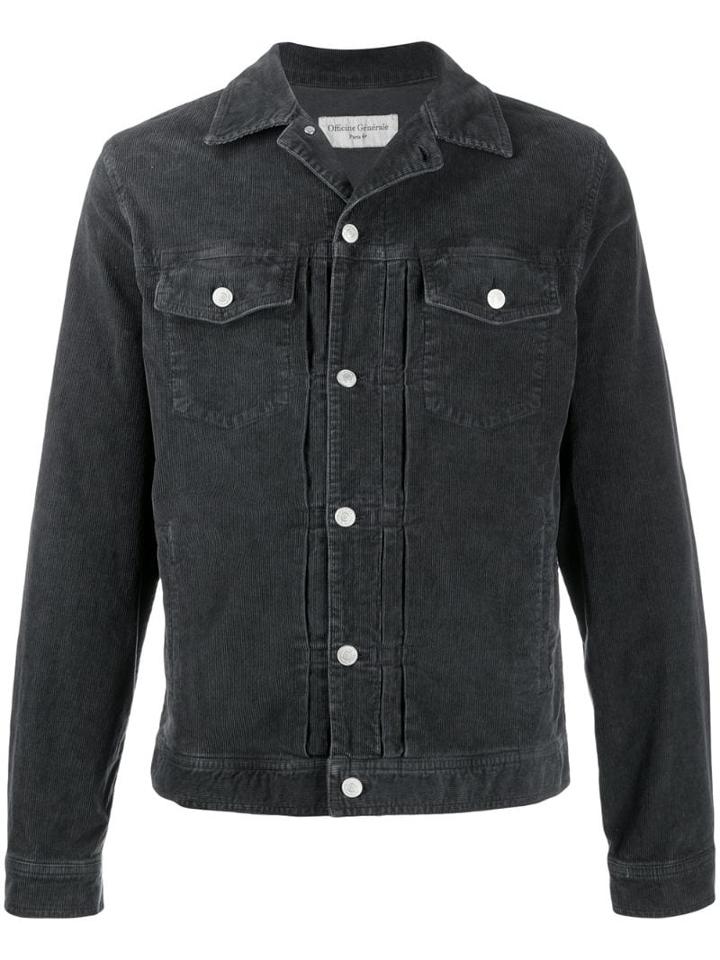 Officine Generale Liam Corduroy Jacket - Grey