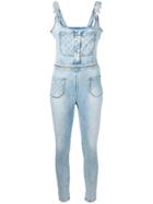 Philipp Plein Skinny Fit Dungarees - Blue