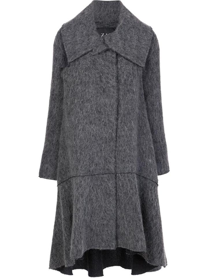 Zac Zac Posen 'delphine' Coat, Women's, Size: 2, Grey, Acrylic/polyester/wool/other Fibers