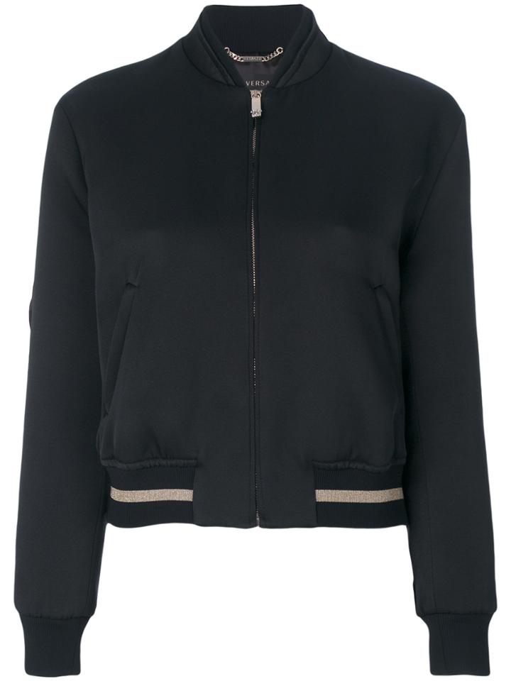 Versace Embellished Medusa Head Jacket - Black