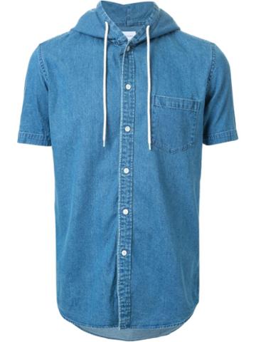 Mr. Gentleman Hooded Denim Shirt
