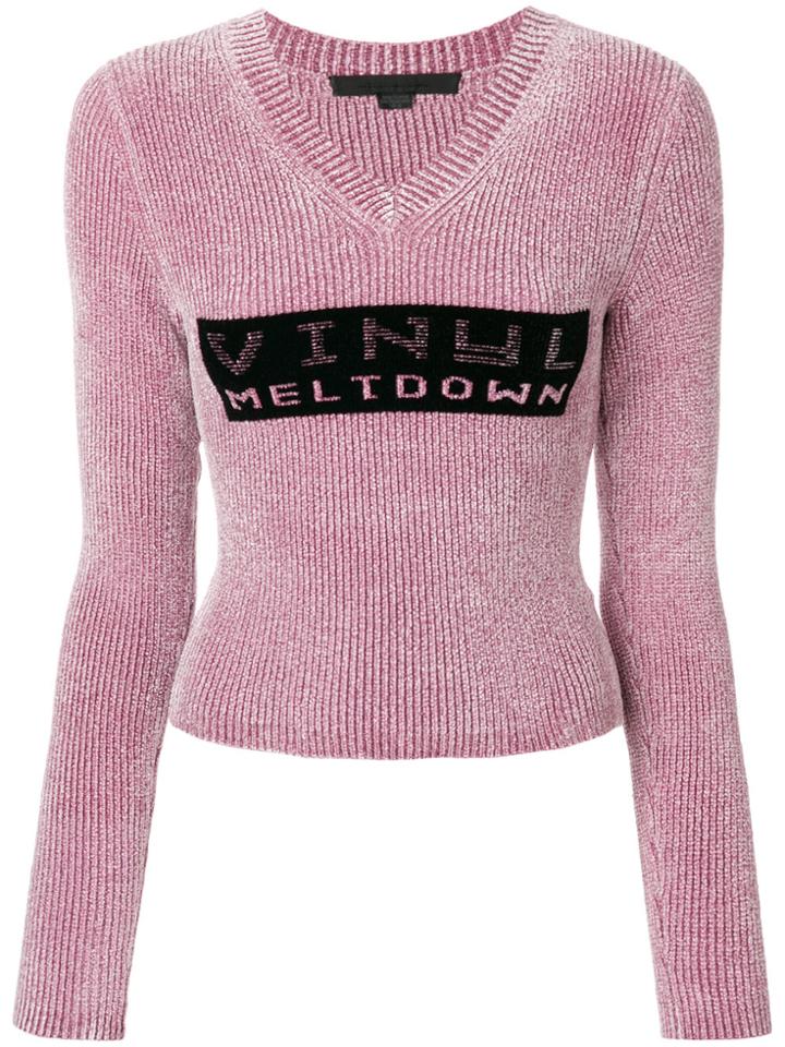 Alexander Wang Vinyl Meltdown Jumper - Pink & Purple