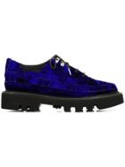 Rombaut Velvet Lace-up Shoes - Purple