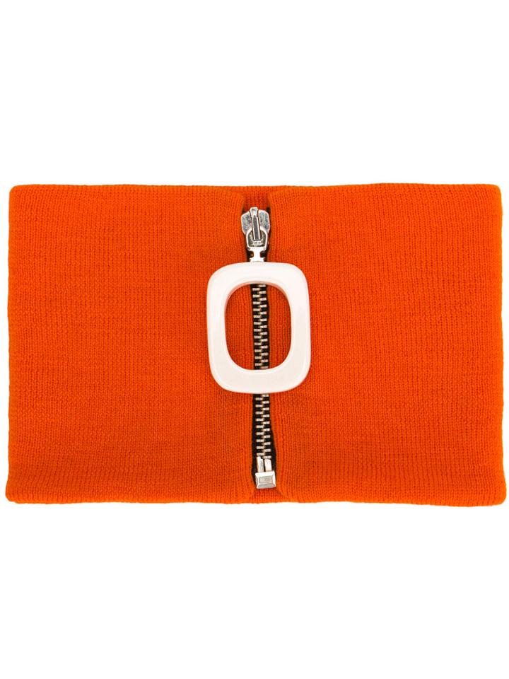Jw Anderson Zipped Neckband - Yellow & Orange