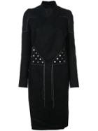 Rick Owens Wrap-around Coat - Black