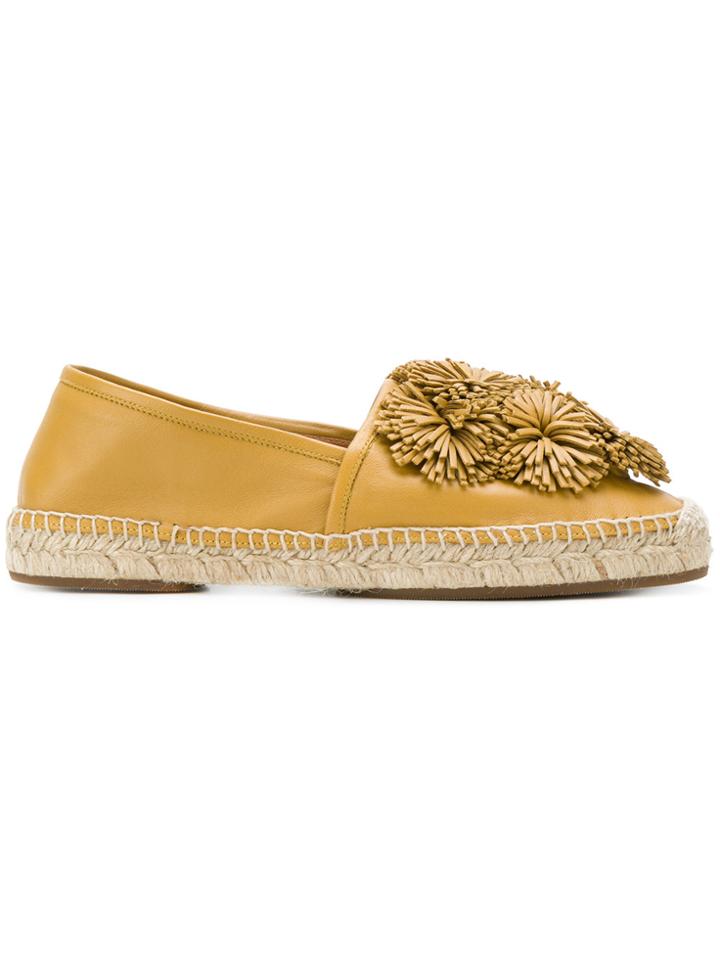 Chie Mihara Fringed Espadrilles - Yellow & Orange