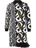 Gig Asymmetric Knit Dress, Women's, Size: Pp, White, Lurex/polyamide/viscose