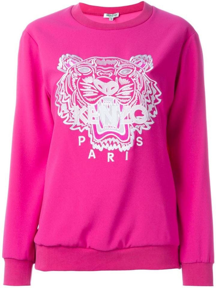 Kenzo 'tiger' Sweatshirt, Women's, Size: Small, Pink/purple, Polyester/triacetate