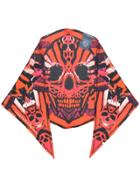Alexander Mcqueen Skull Foulard - Yellow & Orange