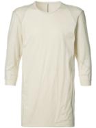 Devoa Three-quarter Sleeve T-shirt, Size: 3, White, Cotton