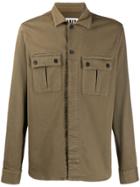 Les Hommes Urban Cargo Shirt - Green