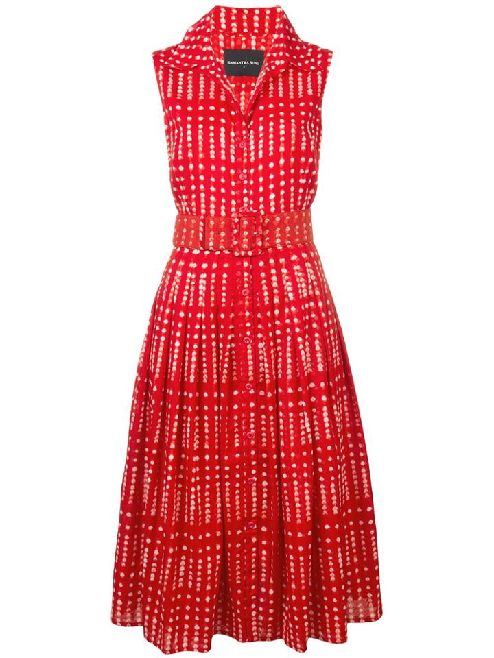 Samantha Sung Printed Flared Summer Dress