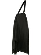 Aganovich Brace Detail Draped Skirt - Black