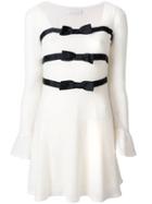 Blanchett Dame Bow Detail Mini Dress - White
