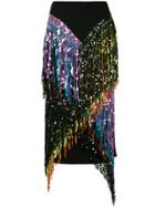 Romance Was Born Love Potion Fringe Skirt - Black