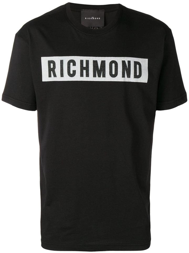 John Richmond Stud Logo T-shirt - Black