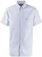 Tommy Hilfiger Striped Button-down Shirt - Blue