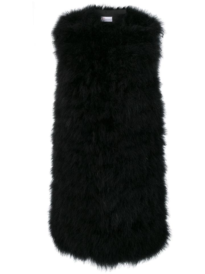 Red Valentino Oversized Gilet - Black