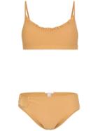 Made By Dawn Faith Frill-edge Bikini - Brown