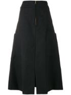 Chloé Multi-pocket A-line Midi Skirt - Black