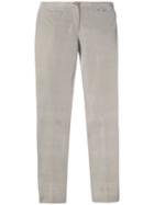 Romeo Gigli Pre-owned Slim Textured Trousers - Grey