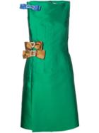 Lanvin Bow Detail Dress - Green