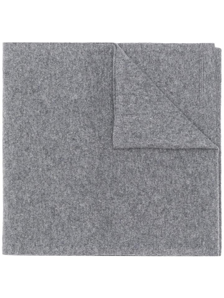 Z Zegna Knitted Scarf - Grey