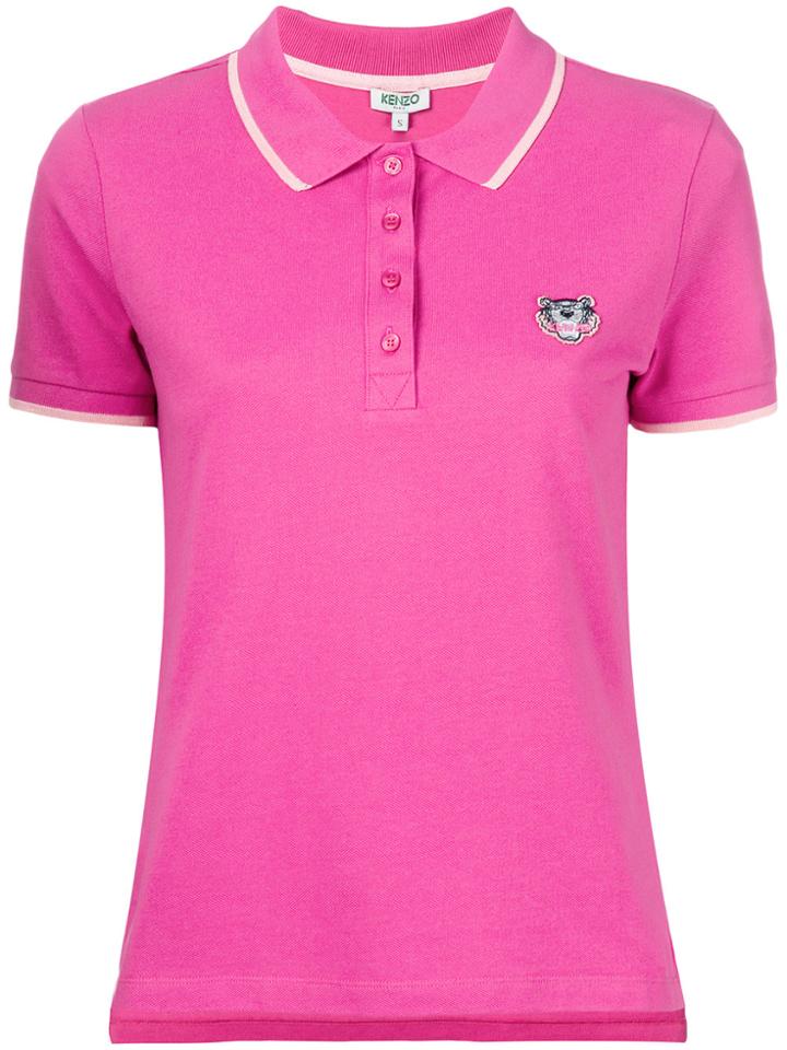 Kenzo Mini Tiger Polo Shirt - Pink & Purple