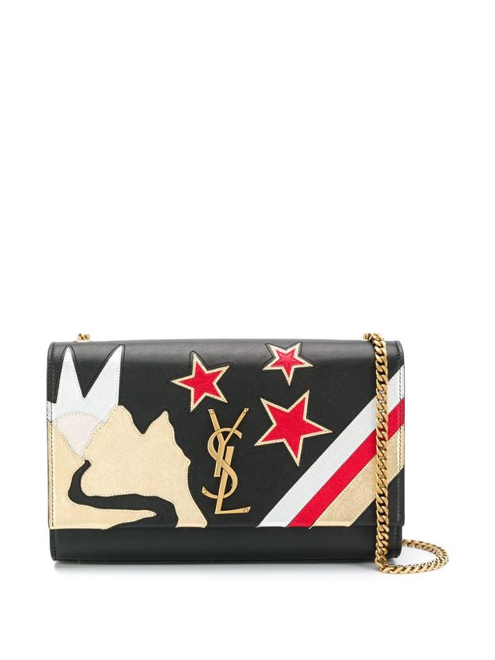 Saint Laurent Rockstar Patchwork Bag - Black