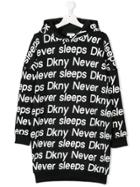 Dkny Kids Teen Dkny Never Sleeps Hoodie Dress - Black