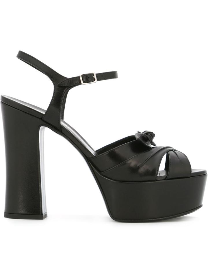 Saint Laurent 'candy' Platform Sandals - Black