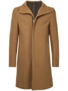 Kazuyuki Kumagai Tailored Straight Coat - Brown