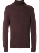 Massimo Alba Turtle Neck Jumper - Red