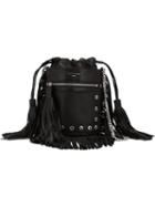 Sonia Rykiel - Fringed Bucket Shoulder Bag - Women - Leather/metal (other) - One Size, Black, Leather/metal (other)