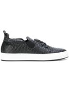 Philipp Plein Skull Slip On Sneakers - Black