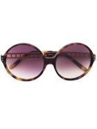 Linda Farrow Oversized Sunglasses - Brown
