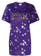 Gucci Stars And Moon-print T-shirt - Purple