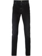 Saint Laurent Slim Washed Jeans, Men's, Size: 33, Black, Cotton/spandex/elastane