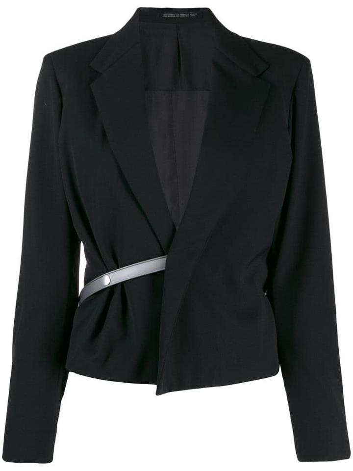 Yohji Yamamoto Pre-owned Half Belt Jacket - Black