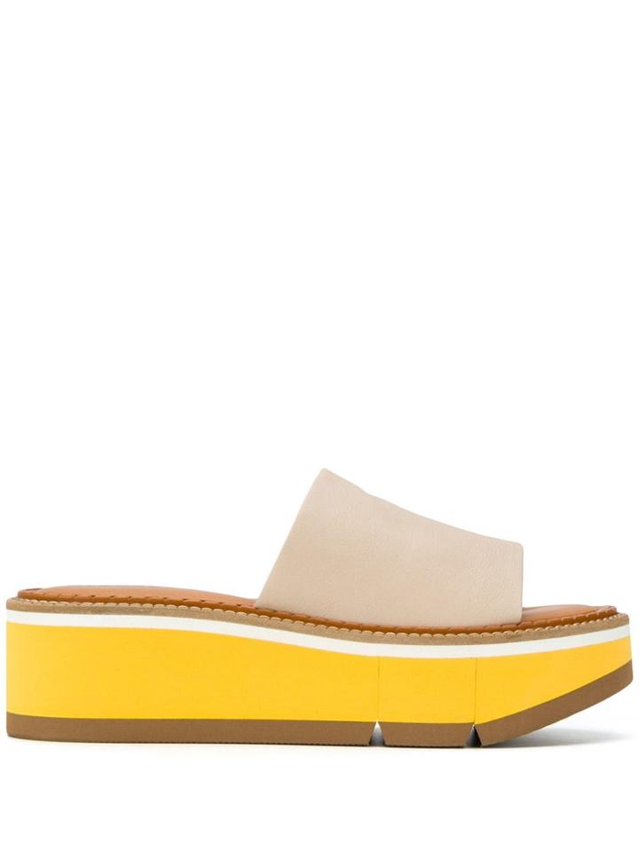 Clergerie Slip-on Platform Sandals - Neutrals