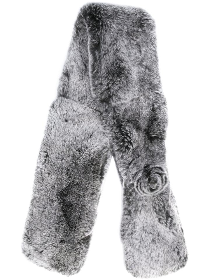 N.peal Fur Neck Warmer - Grey