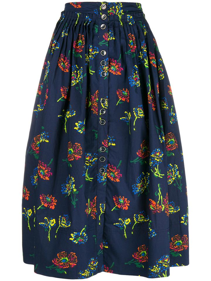 Ulla Johnson Midnight Pleated Skirt - Blue
