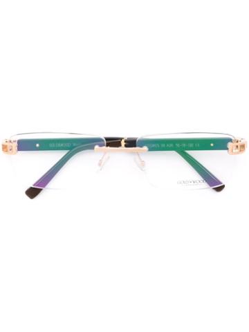 Gold And Wood 'cosmo' Glasses