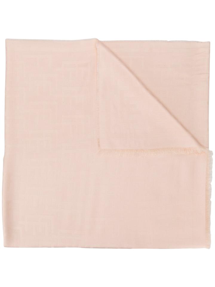 Elisabetta Franchi Frayed Scarf - Pink & Purple