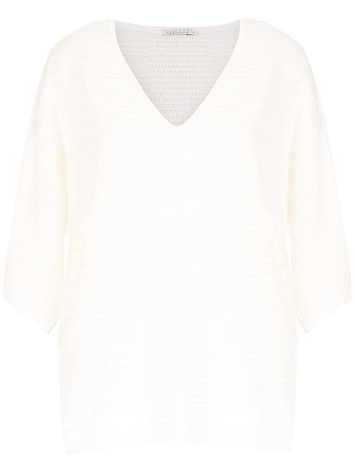Alcaçuz Knit Gloss Blouse - White