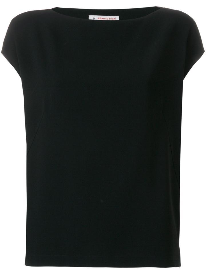 Alberto Biani Side Panel Blouse - Black