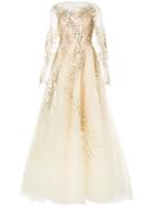Oscar De La Renta Fern Embellished Wedding Gown - Metallic
