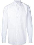 Alexander Mcqueen - Embroidered Shirt - Men - Cotton - 16, White, Cotton