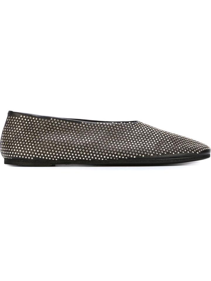 Marsèll Studded Slippers, Women's, Size: 37.5, Black, Leather/calf Leather